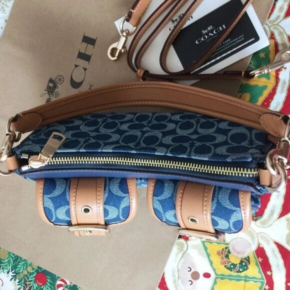 Coach Ashton bag in signature denim CY700 NWT - Picture 4 of 8